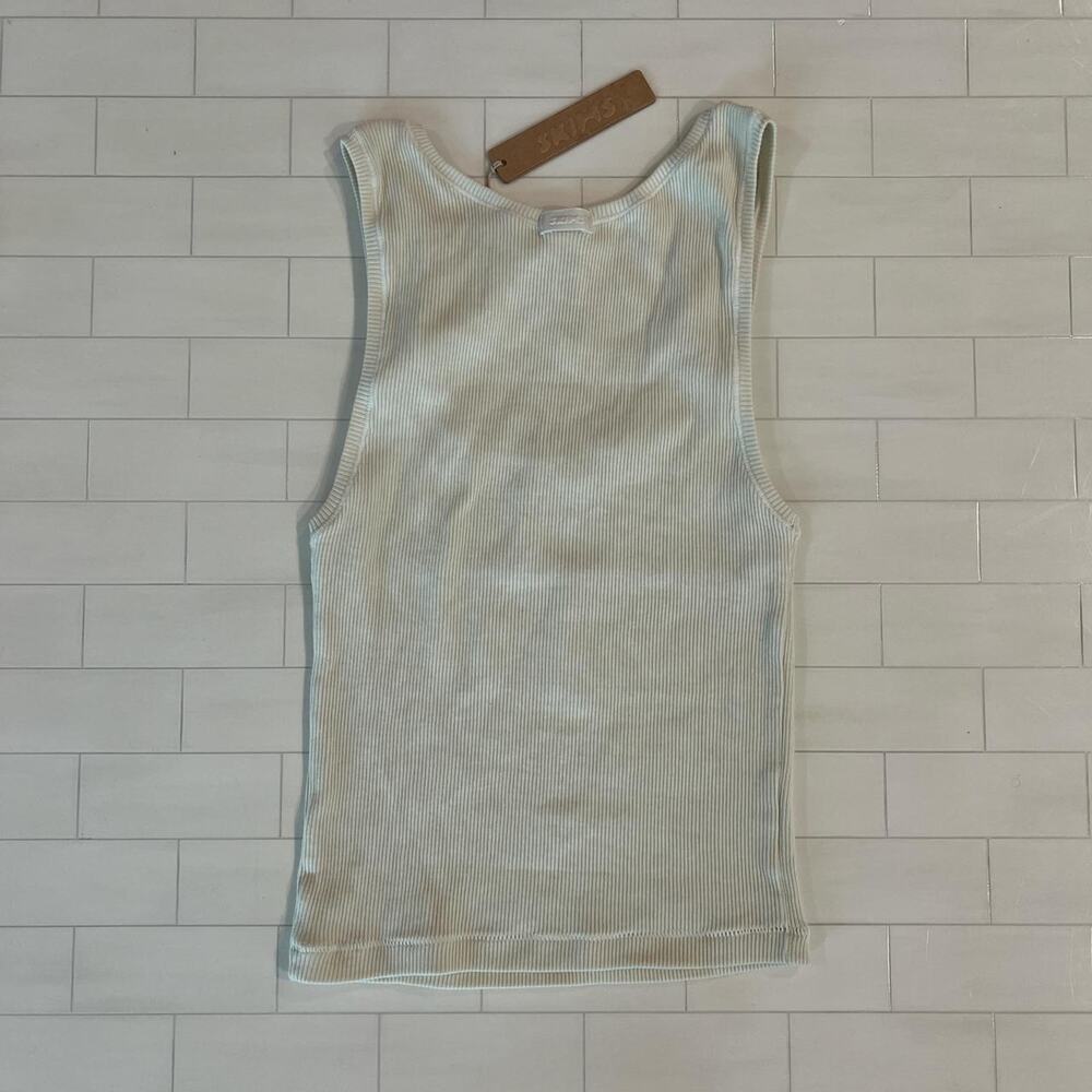 NWT SKIMS Cotton Rib Tank - Bone - S - Picture 2 of 3